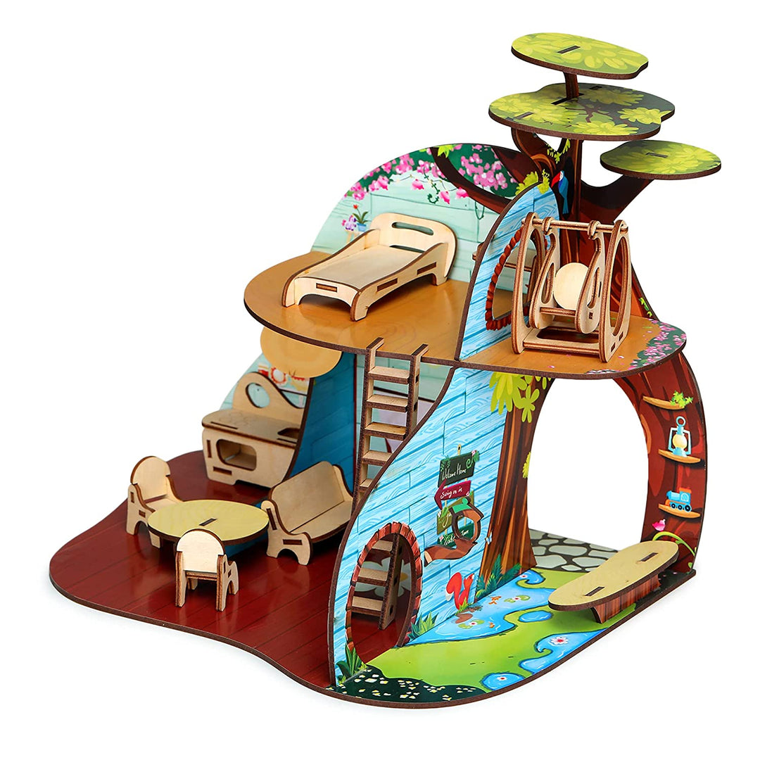 Webby Tree Troopers A Forest Hideout All Side Play Doll House