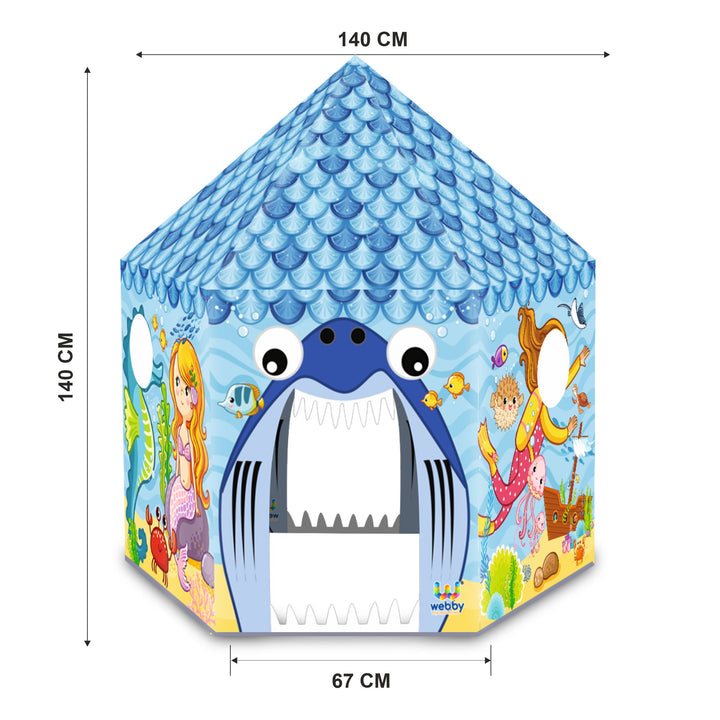 Webby Underwater Theme Photobooth Playhouse Tent - Multicolor