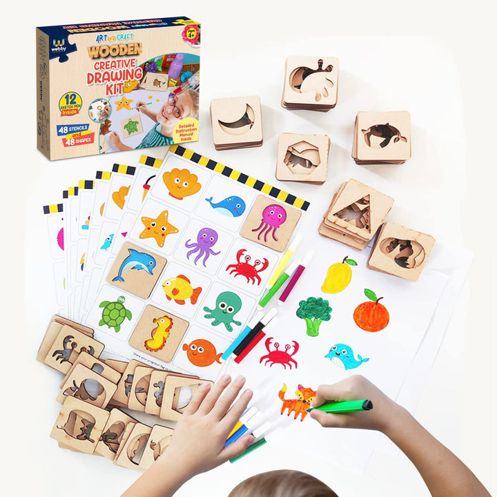 Webby Creative Drawing Wooden Kit