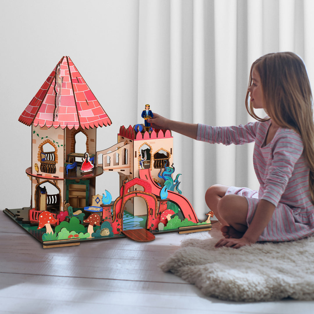 Webby Dragonstone Wooden Castle Doll House - Main Image