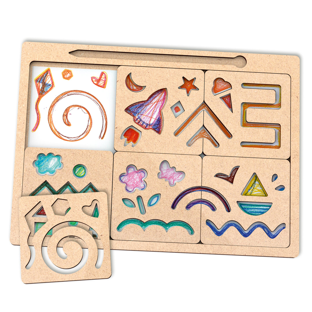 Webby Wooden New Stencil for Kids