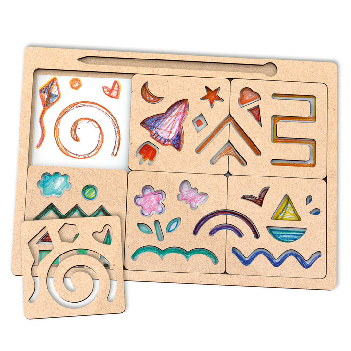 Webby Wooden New Stencil for Kids