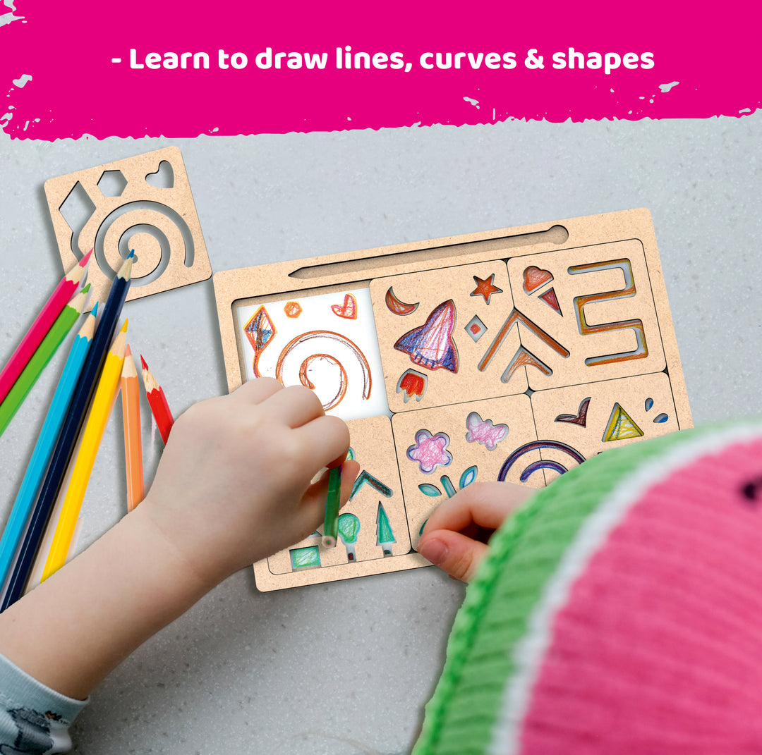 Webby Wooden New Stencil for Kids