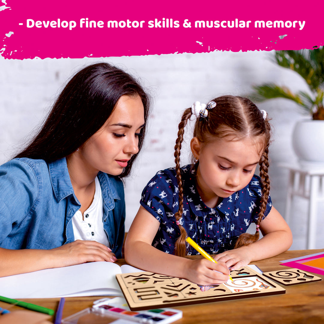 Webby Wooden New Stencil for Kids