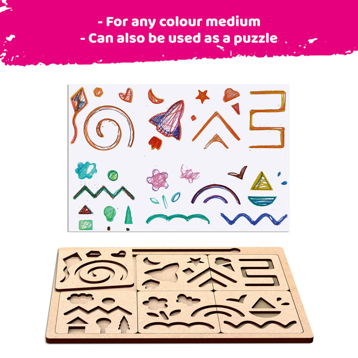 Webby Wooden New Stencil for Kids