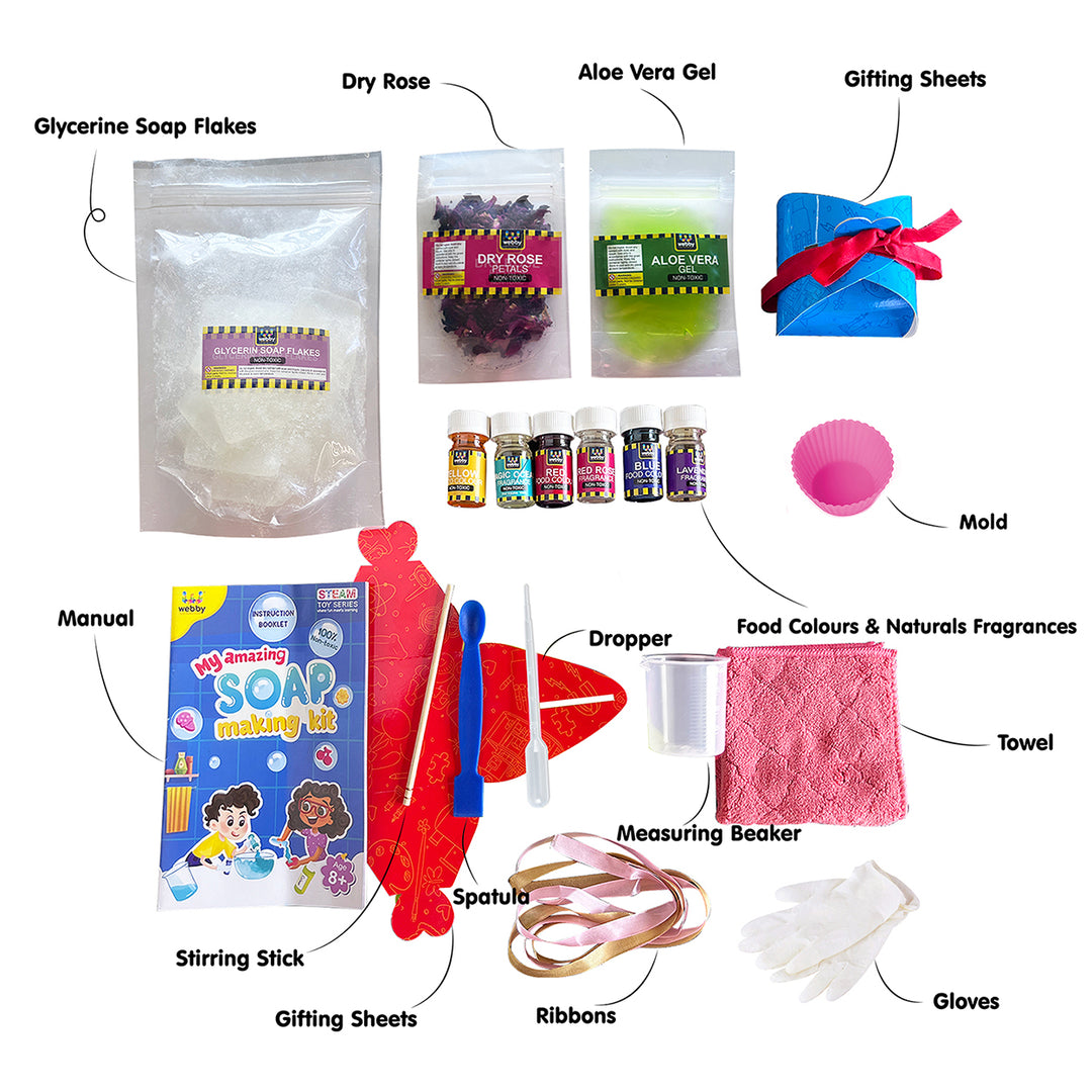 Webby DIY Soap Making Kit with Fragrance (Small)