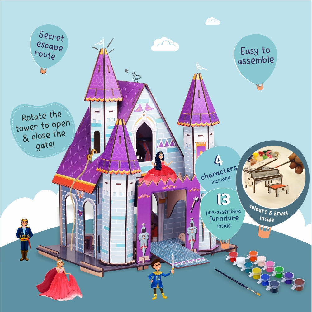 Webby Knightingale Wooden Castle Doll House