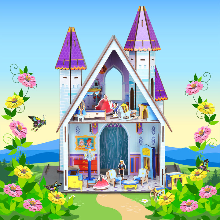 Webby Knightingale Wooden Castle Doll House
